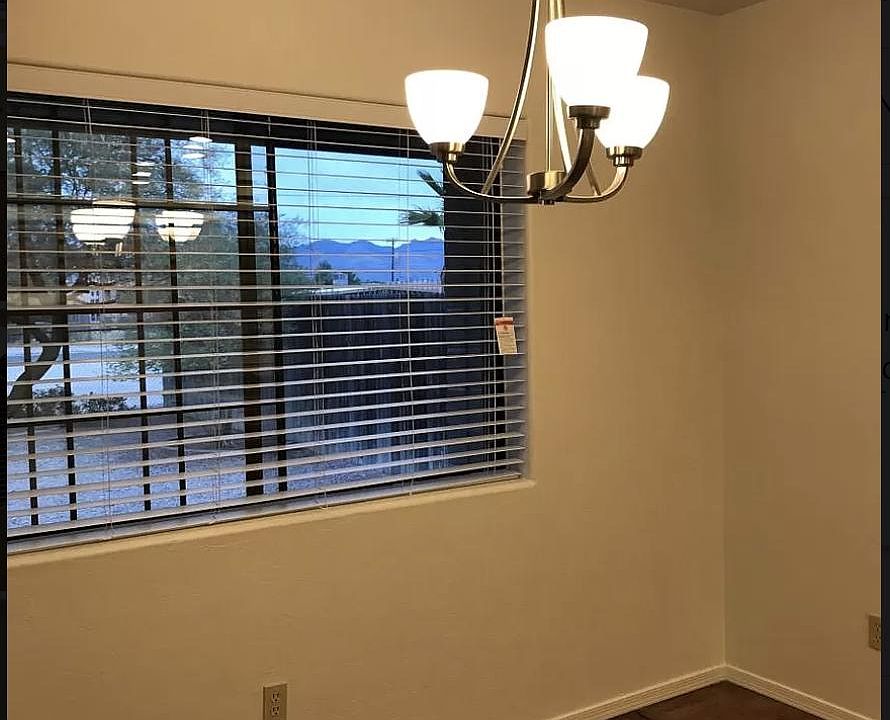 Dinning room: The entire home has porcelain tile.