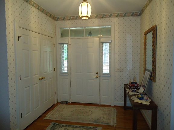 Extra Wide Foyer with Hardwood Floors