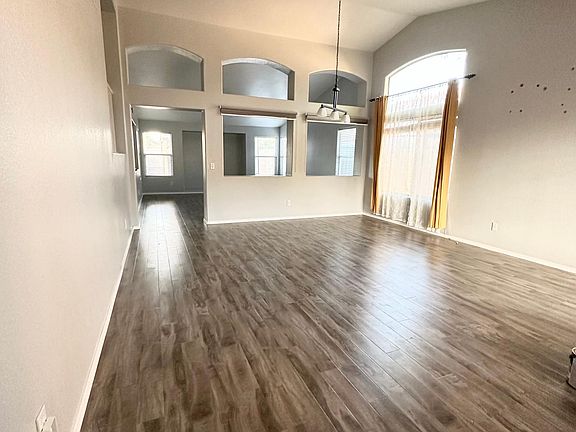 Large open split-living room