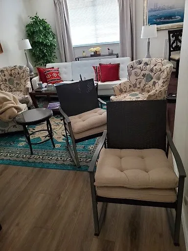 furnished living room