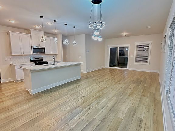 Open concept floor plan