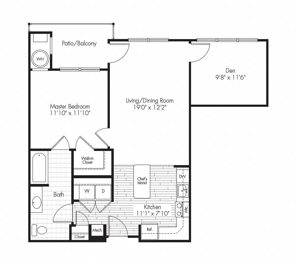 Floor plan 1C