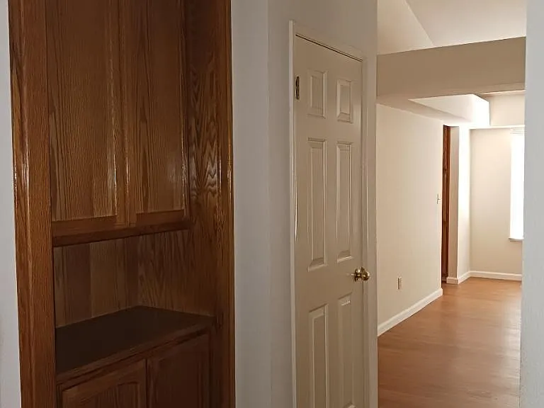 Closet and storage cabinets.