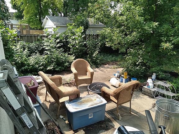 Concrete patio