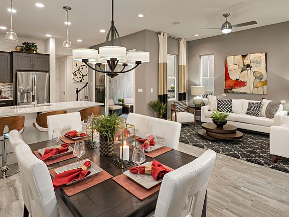 Dining area open to great room