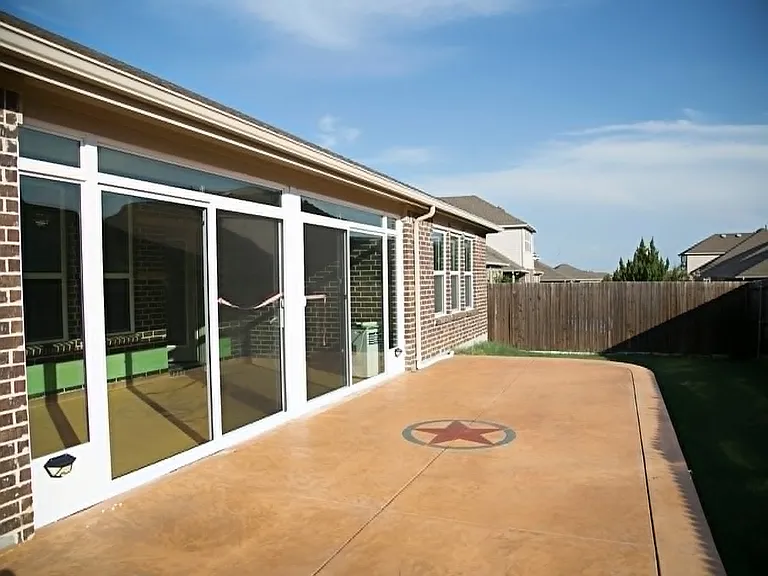 Back yard view.