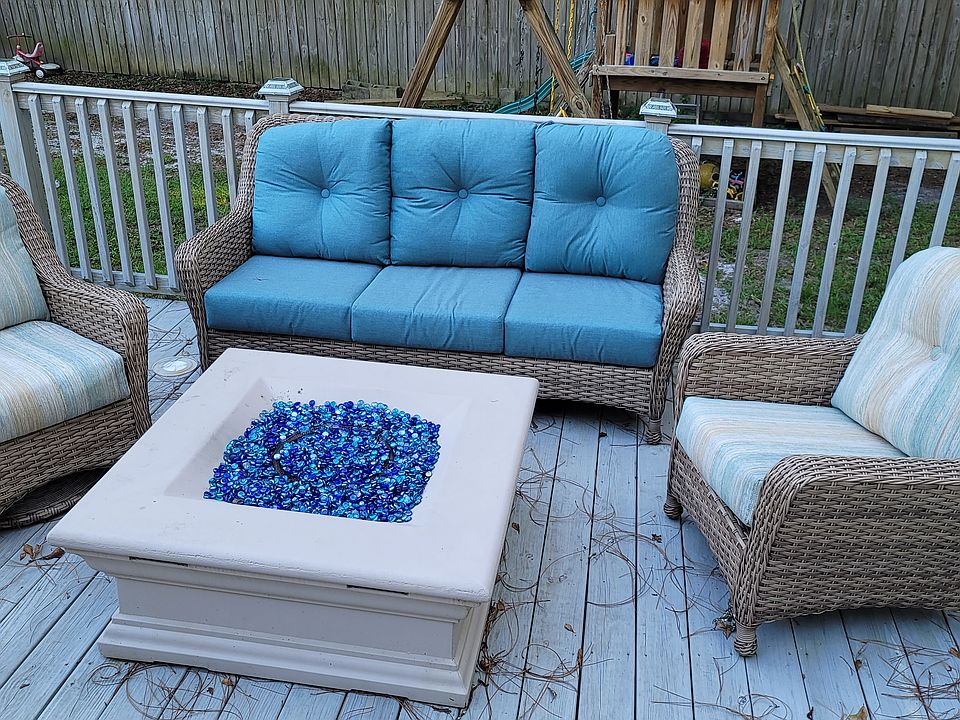 Pool Deck with Firepit