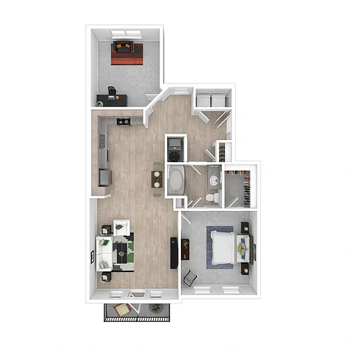 Floor plan A4 w/ Den