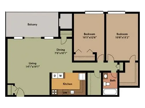 Floor plan Signal Hill