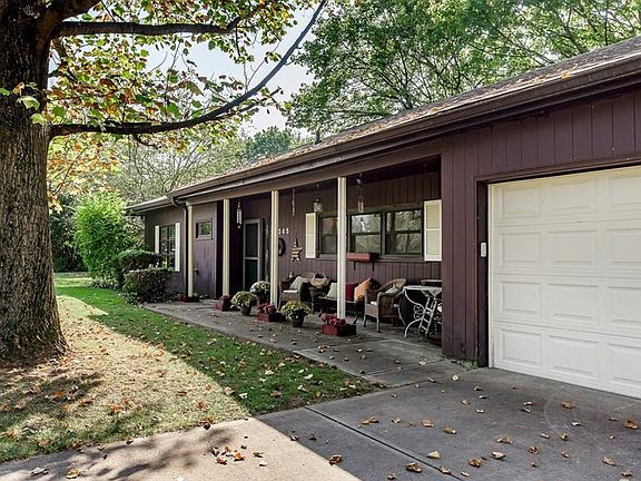 Covered front porch welcomes you home.