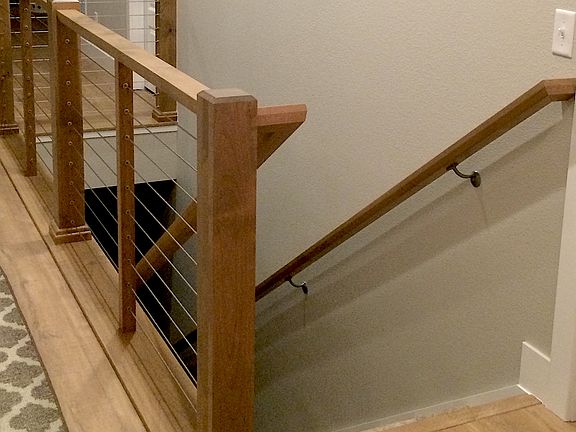 Wood-wire double-rail