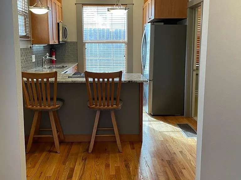 View Into Dining Area and Kitchen