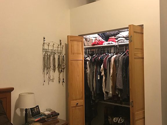Bedroom 1 closet and upper storage