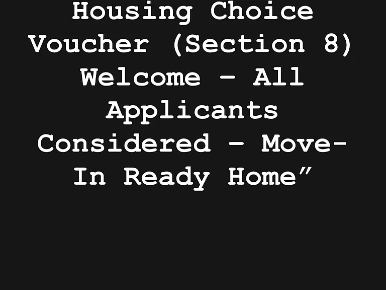 All Applicants Considered _ Move-In Ready
