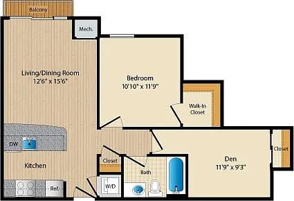 Floor plan Style C17 Den