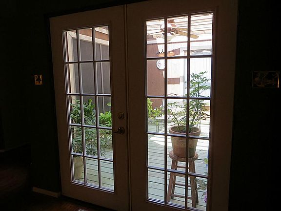 Atrium with French doors