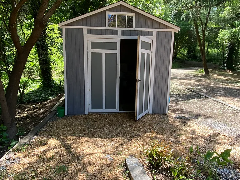 Private storage shed (exterior)