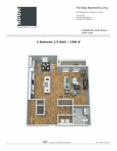 Floor plan North Willow Penthouse 2.2.5