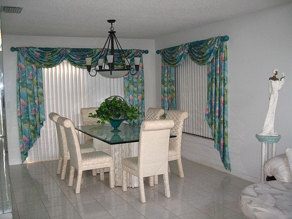 Formal Dining Room with custom drapery