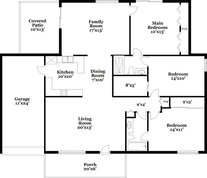 3 bed, 2.0 bath, 1476 sqft, $2,380 — Photo 2