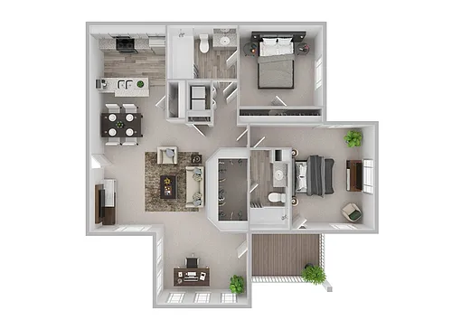 Floor plan 2 Bedroom