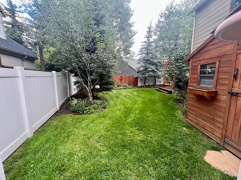 Fenced in Backyard