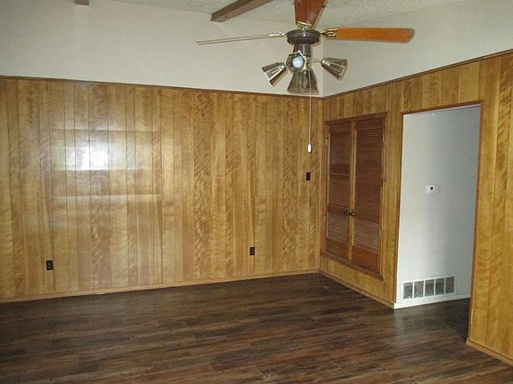 Living room with vinyl wood plank flooring