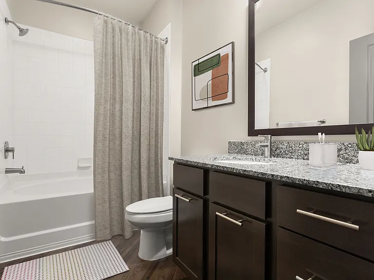 Bright and thoughtfully-designed bathrooms made for daily ease.