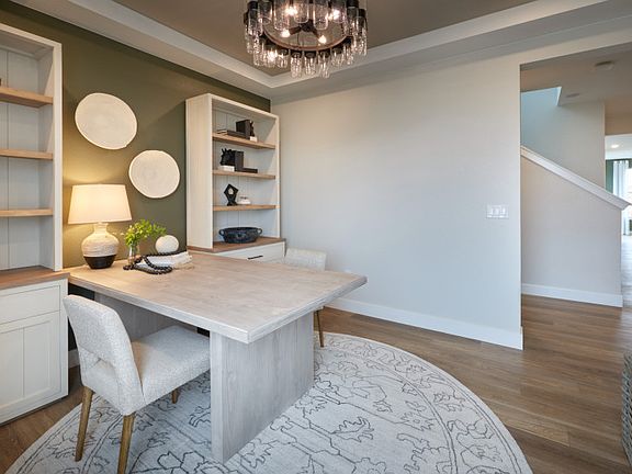 This versatile space can be used as a home office, craft room, and more!