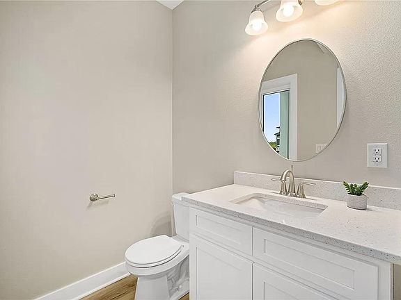 Main level half bathroom