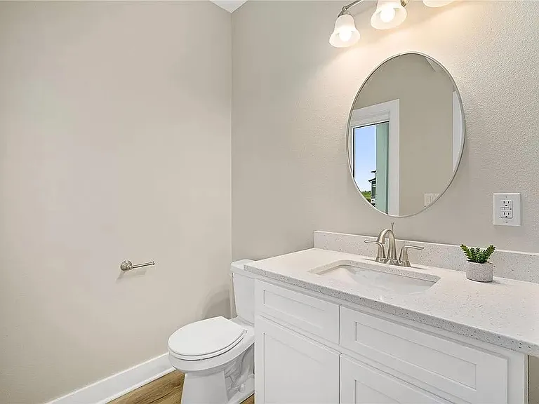 Main level half bathroom