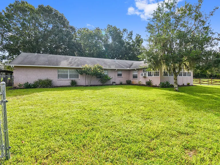 Large fenced back yard