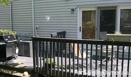 Oversized deck. Largest in the complex