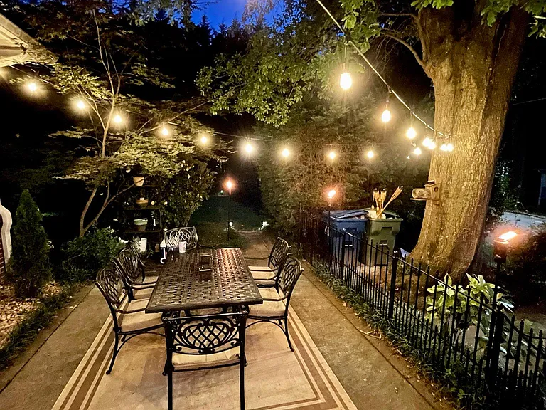 Updated photo of back patio since lights were installed