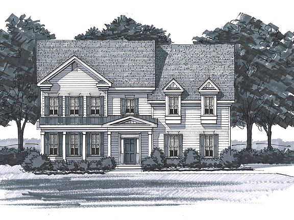 The Duvall II - Elevation E - Side Entry Garage