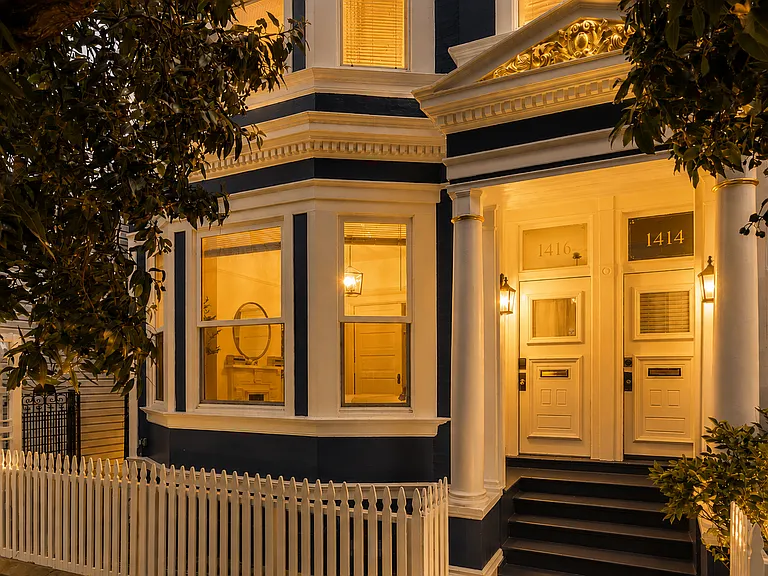 Freshly painted and full of timeless San Francisco charm, this boutique three-unit Victorian offers a rare sense of privacy and character. Perched on the coveted middle floor, the home enjoys tranquil views overlooking the lush, manicured garden below