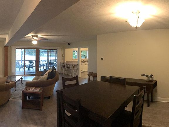 Open concept living and dining area with grand view of Dalew