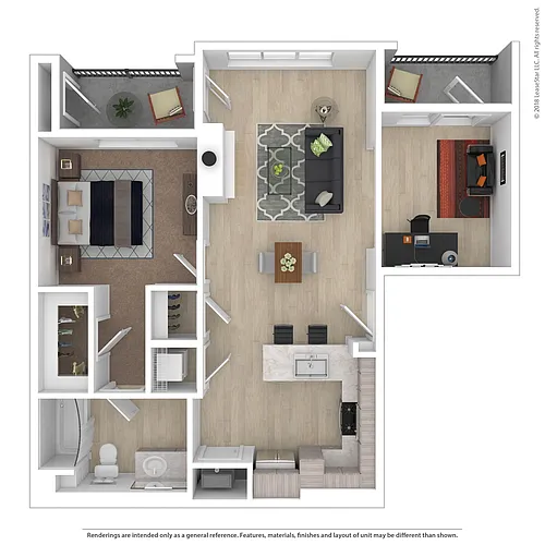 Floor plan 1 Bed 1 Bath +