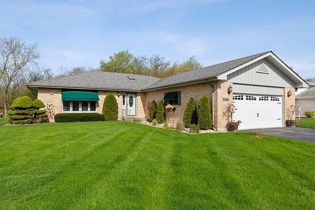professionally landscaped yard