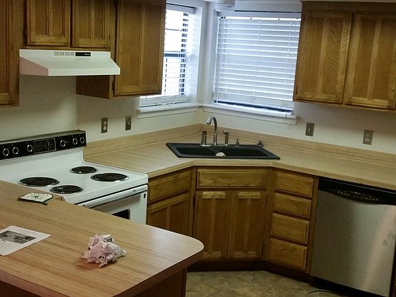 Kitchen with new flooring