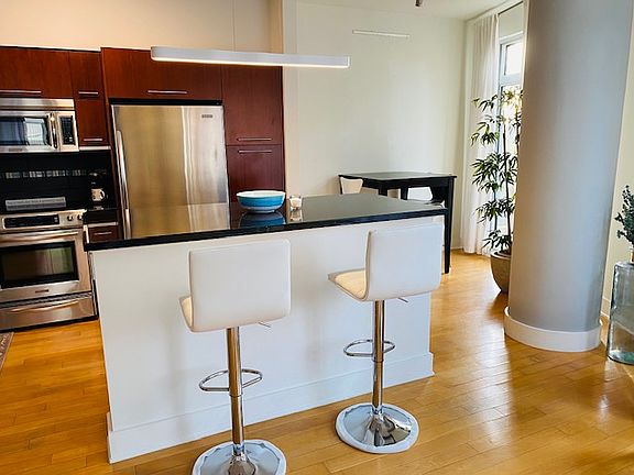 Spacious, open area living and dining space.