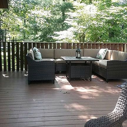 Large deck off the front