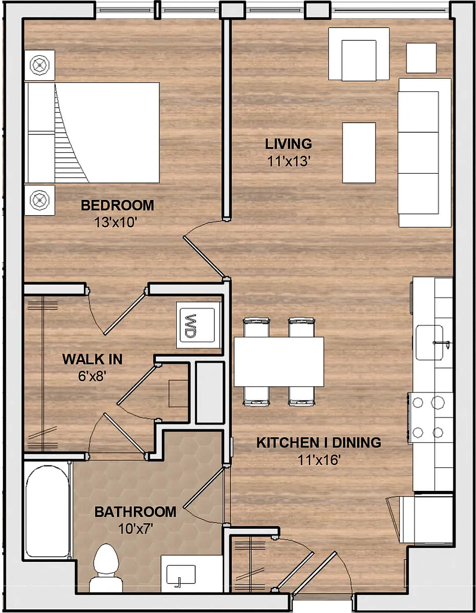 Floor plan 221 E