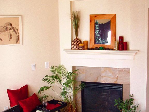 A gas fireplace!