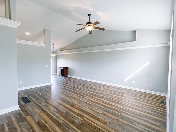 Open Concept Living/Kitchen Space featuring Vaulted Ceilings