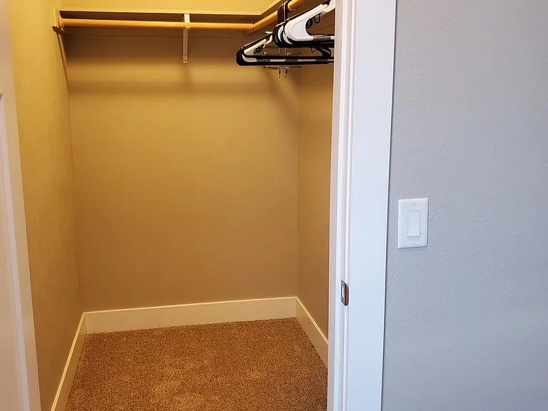 Walk-in closet in upper bedrooms.