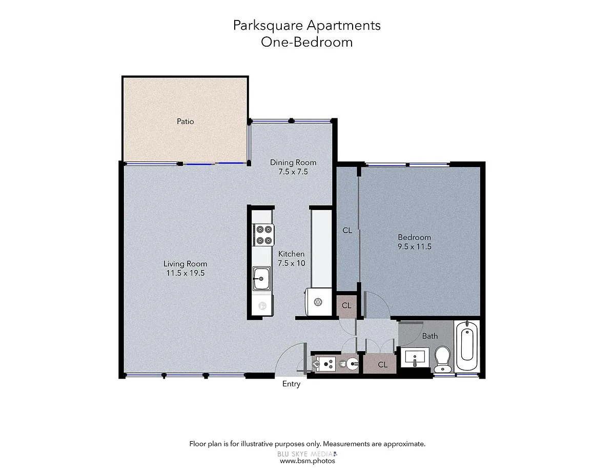 Floor plan 1 Bedroom