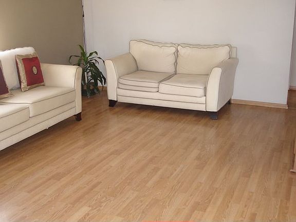 Living room with laminate flooring