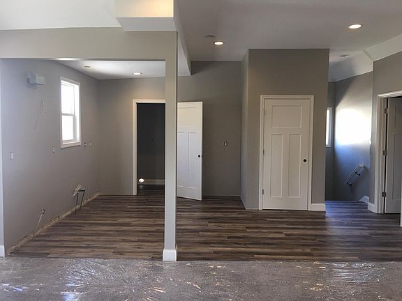 View from living room looking into dining room