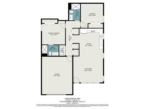 Floor plan 2 Bedroom with Balcony